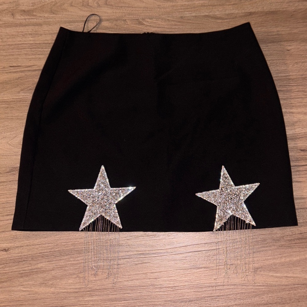 Nasty Gal Star Embellished Mini Skirt